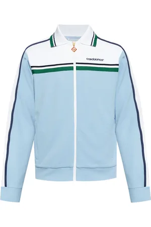 Casablanca Logo-embroidered panelled track jacket