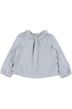 BONPOINT Checked cotton blouse