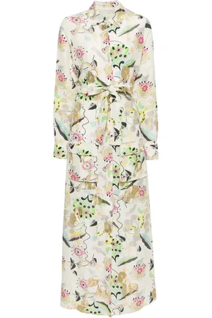 Cynthia Rowley Print Silk Maxi Dress