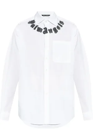 Palm Angels Logo-print cotton shirt