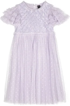 Needle & Thread Heart Lattice tulle dress