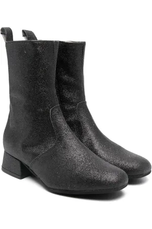 MONNALISA Glitter-detailed ankle boots