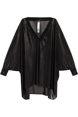 Balmain Metallic-effect beach minidress