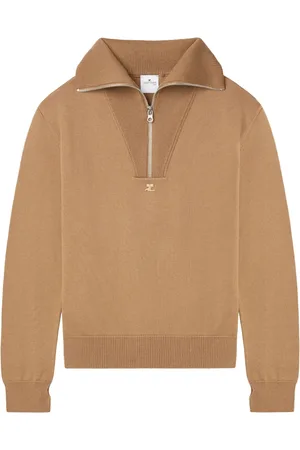 Courrèges Logo-embroidered wool sweater