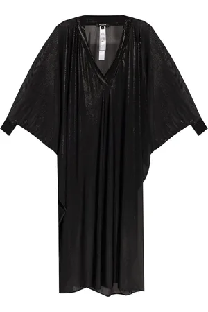 Balmain Metallic-effect beach dress