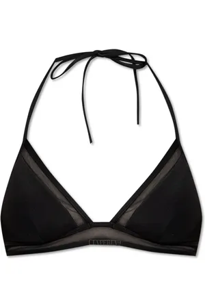 La Perla Logo-plaque panelled bikini top