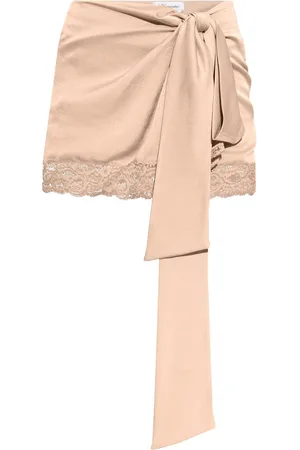 BLUMARINE Lace-detail wrap miniskirt
