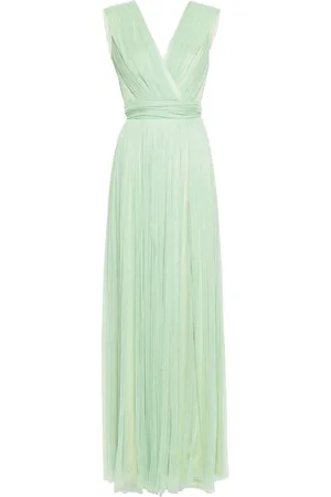 RHEA COSTA Leila tulle-overlay dress