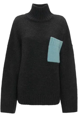 J.W.Anderson Contrast-pocket ribbed-knit jumper
