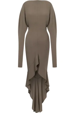 Serafini Draped asymmetric dress