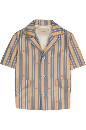 Gucci Logo-jacquard striped shirt