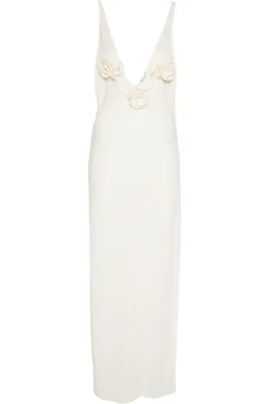 MAGDA BUTRYM Floral-appliqu?? maxi dress