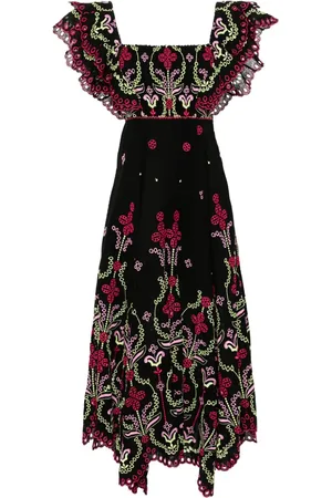 CHARO RUIZ IBIZA Sheen broderie-anglaise maxi dress