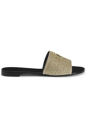 Giuseppe Zanotti Shirley appliqué-logo slides