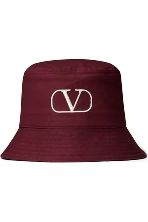 VALENTINO GARAVANI Logo-embroidered cotton bucket hat