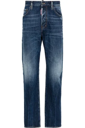 Dsquared2 642 mid-rise straight-leg jeans