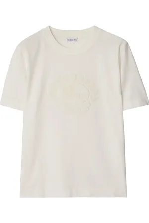 Burberry Logo-embroidered cotton T-shirt