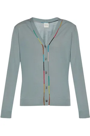 Paul Smith Contrast-trim merino cardigan