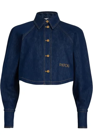 Patou Cropped denim shirt