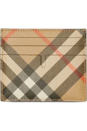 Burberry Vintage Check leather cardholder