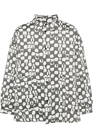 HENRIK VIBSKOV Big patterned-jacquard shirt