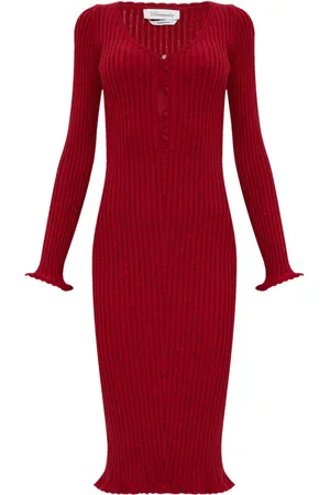 BLUMARINE Long-sleeve knitted dress