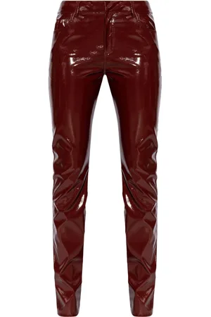 BLUMARINE Patent straight trousers