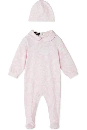 VERSACE Barocco-print jersey babygrow set