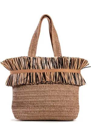 Nannacay Bonnie raffia tote bag