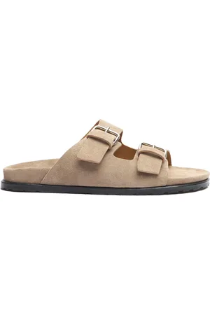Scarosso Enea suede slides