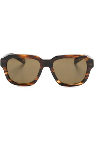 Gucci Abstract-effect square-frame sunglasses