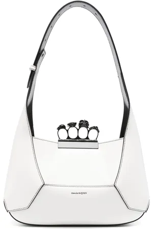 Alexander McQueen Four Ring-handle leather shoulder bag