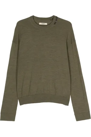 Zadig & Voltaire Slogan-embroidered wool jumper