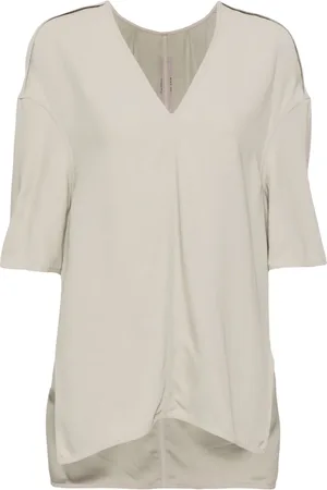 Rick Owens V-neck drop-shoulder blouse