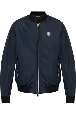 EA7 Logo-patch bomber jacket