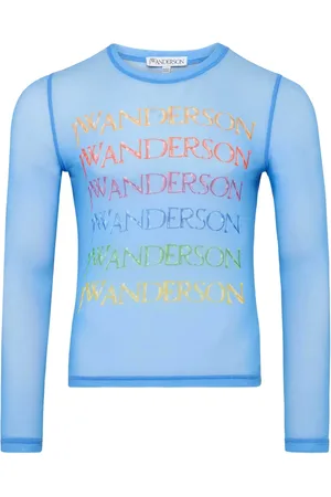 J.W.Anderson Logo-print mesh T-shirt