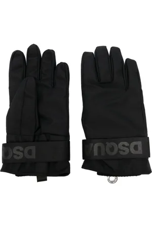 Dsquared2 Logo-strap padded gloves