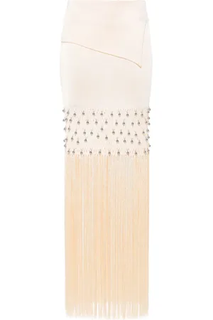 Paco rabanne Fringed maxi skirt