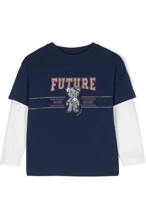 MONNALISA Layered graphic-print T-shirt