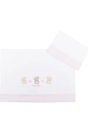 MONNALISA Logo-embroidered cotton sheets (set of three)