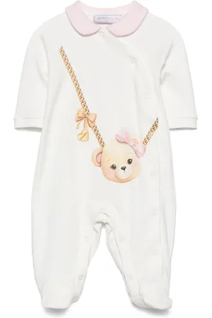 MONNALISA Teddy-bear-print cotton pyjama