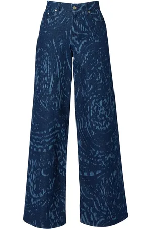 Erdem Paisley wide-leg jeans