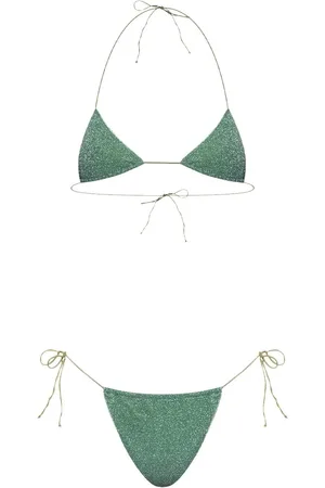 Oseree Lumière lurex triangle bikini