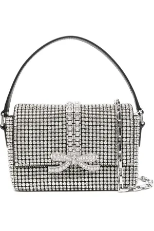 Self-Portrait Rhinestone-embellished micro bag