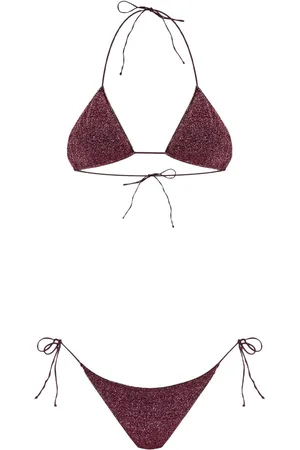 Oseree Lumière lurex triangle bikini