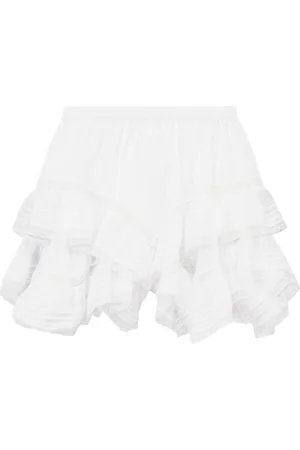 Marant Etoile Gisele ruffled cotton shorts