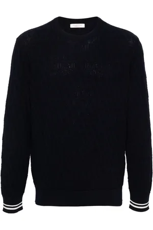 VALENTINO GARAVANI Optical-jacquard cotton jumper