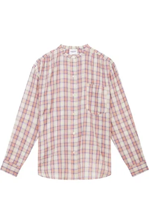 Marant Etoile Mexika check-print cotton blouse