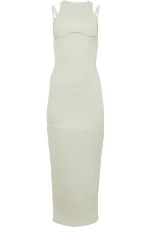 FLEUR DU MAL Strappy ribbed maxi dress