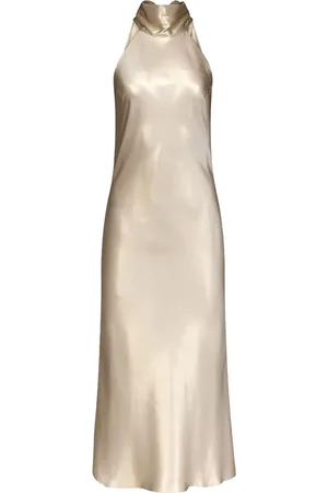 GALVAN Sienna halterneck dress